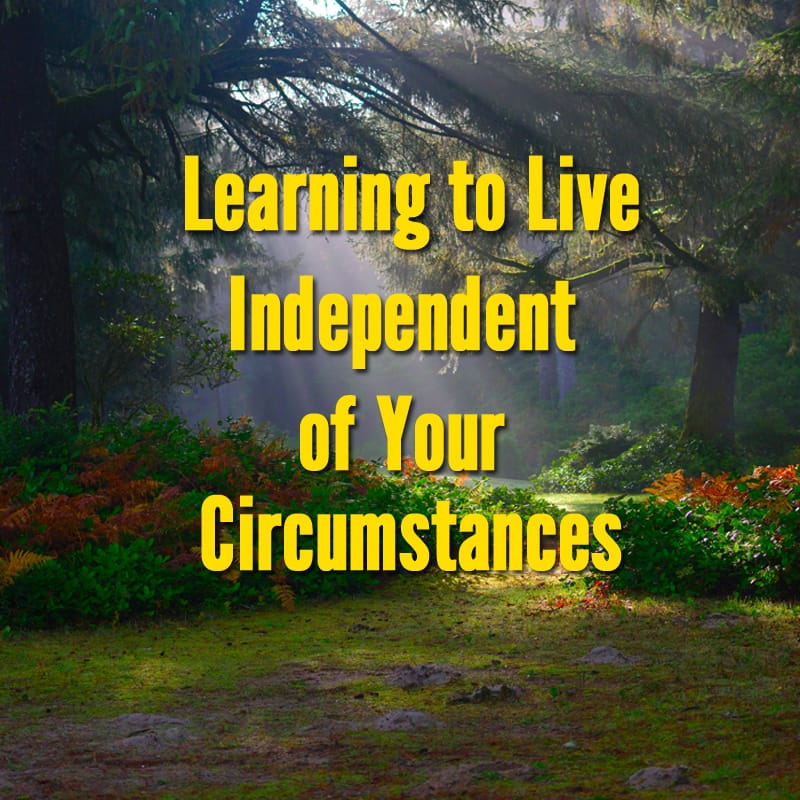 Learning to Live Independent Of Your Circumstances
